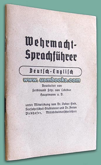 german words in english wwi