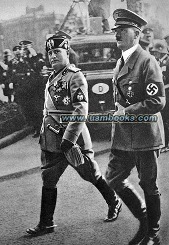 Benito Mussolini and Adolf Hitler