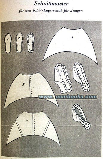 KLV-Lagerschuh Schnittmuster