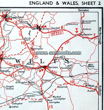 World War II British War and Navy Department color map