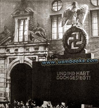 Nazi eagle and swastika