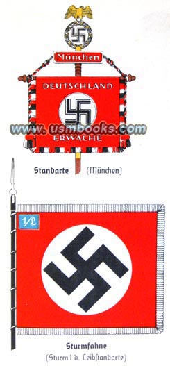 Nazi swastika flags