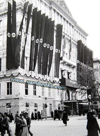 Nazi swastika banners