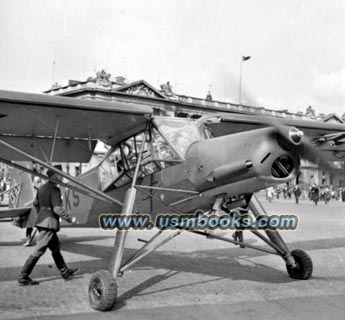 Fieseler Storch on the Place de la Concorde Paris