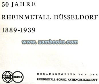 1939 Rheinmetall-Borsig anniversary photo book