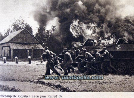 Nazi armored troops on the East Front