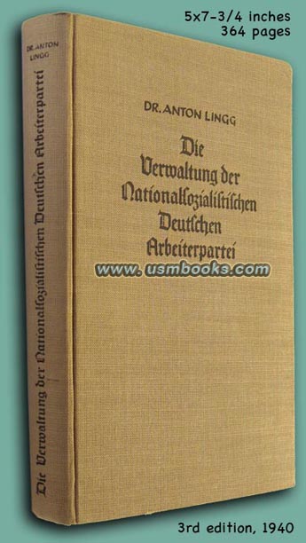 DIE VERWALTUNG DER NATIONALSOZIALISTISCHEN DEUTSCHEN ARBEITERPARTEI