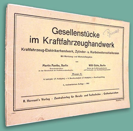 Gesellenstcke im Kraftfahrzeughandwerk 1943